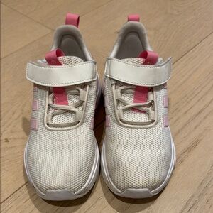Kids' adidas Pink and White Sneakers